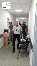 La legisladora Silvia Morales recorrió la obra del hospital de Huergo