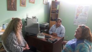 Morales visitó Huergo y Chichinales