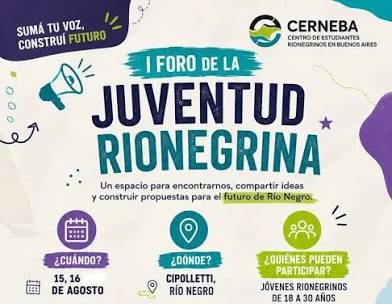Se realizó el Foro de la Juventud Rionegrina